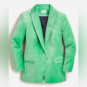 J. Crew Collection Willa blazer in tipped stretch velvet